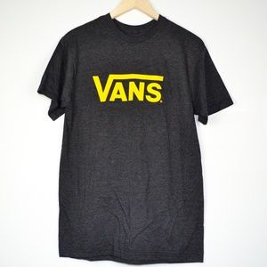 Charcoal Grey & Yellow "Vans" Short Sleeve Tee